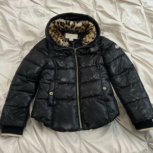MICHAEL Michael Kors Girls Black Puffer Coat